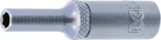 Douille pour clé, six pans, longue | 6,3 mm (1/4") | 4 mm