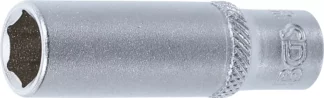 Douille pour clé, six pans, longue | 6,3 mm (1/4") | 10 mm