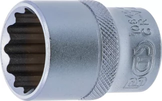 Douille pour clé, douze pans | 12,5 mm (1/2") | 20 mm
