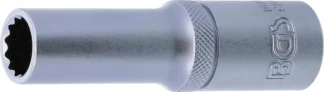 Douille pour clé, douze pans, longue | 12,5 mm (1/2") | 12 mm