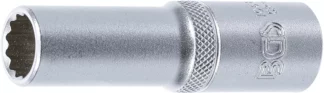 Douille pour clé, douze pans, longue | 12,5 mm (1/2") | 13 mm
