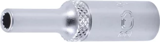 Douille pour clé, douze pans, longue | 6,3 mm (1/4") | 4 mm