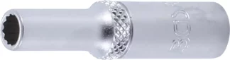 Douille pour clé, douze pans, longue | 6,3 mm (1/4") | 5,5 mm