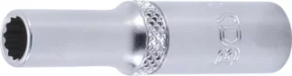 Douille pour clé, douze pans, longue | 6,3 mm (1/4") | 6 mm