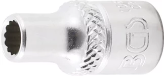 Douille pour clé, douze pans | 6,3 mm (1/4") | 3/16"
