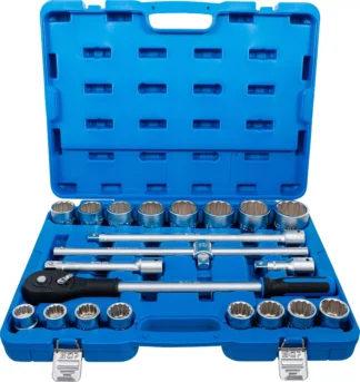 Coffret de douilles | 20 mm (3/4") | en pouces | 21 pièces