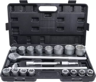 Coffret de douilles | 20 mm (3/4") | 19 - 50 mm | 20 pièces
