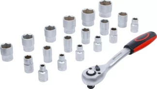 Coffret de douilles | 12,5 mm (1/2") | 8 - 32 mm | 19 pièces