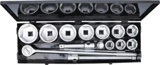 Coffret de douilles | 25 mm (1") | 36 - 80 mm | 15 pièces