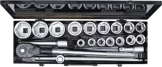 Coffret de douilles | 20 mm (3/4") | 19 - 50 mm | 20 pièces