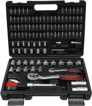 Jeu de douilles à six pans | 6,3 mm (1/4") / 12,5 mm (1/2") | 115 pièces