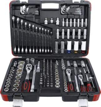Coffret de douilles | 6,3 mm (1/4") / 10 mm (3/8") / 12,5 mm (1/2") | 176 pièces