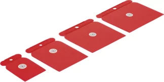 Jeu de couteaux à mastiquer | matière plastique | 50 / 80 / 100 / 120 mm | 4 pièces