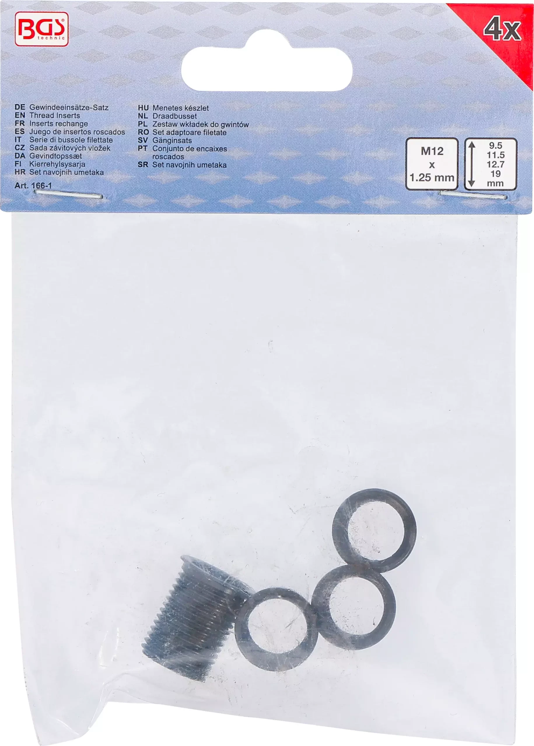 Inserts rechange | M12 x 1,25 mm | pour art. 166 | 4 pièces – Image 4