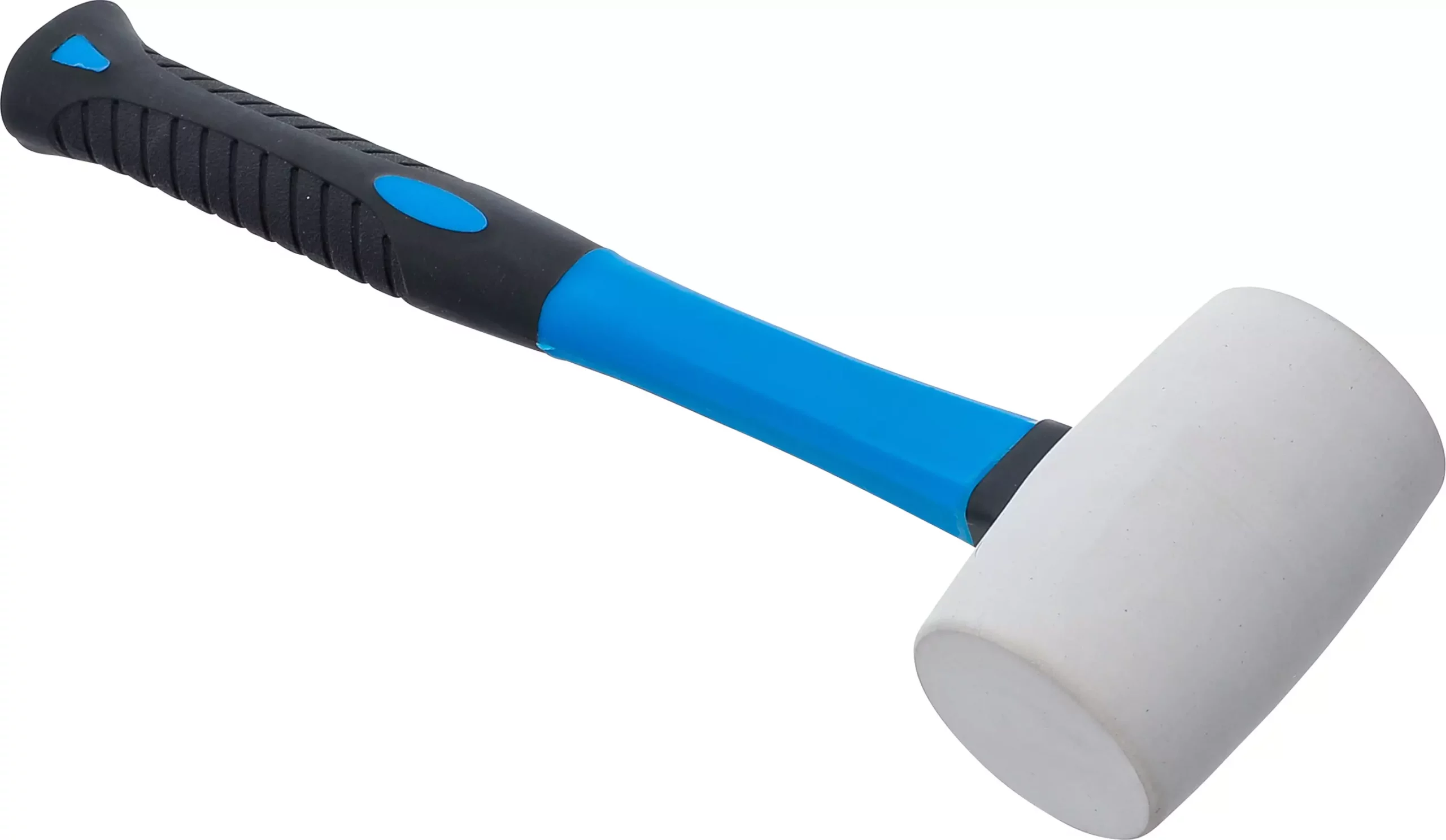Maillet caoutchouc | manche en fibres de verre | tête blanche | Ø 48 mm | 250 g – Image 2