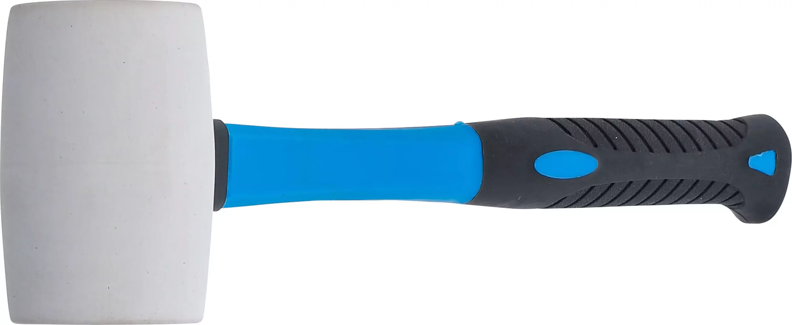Maillet caoutchouc | manche en fibres de verre | tête blanche | Ø 48 mm | 250 g – Image 3