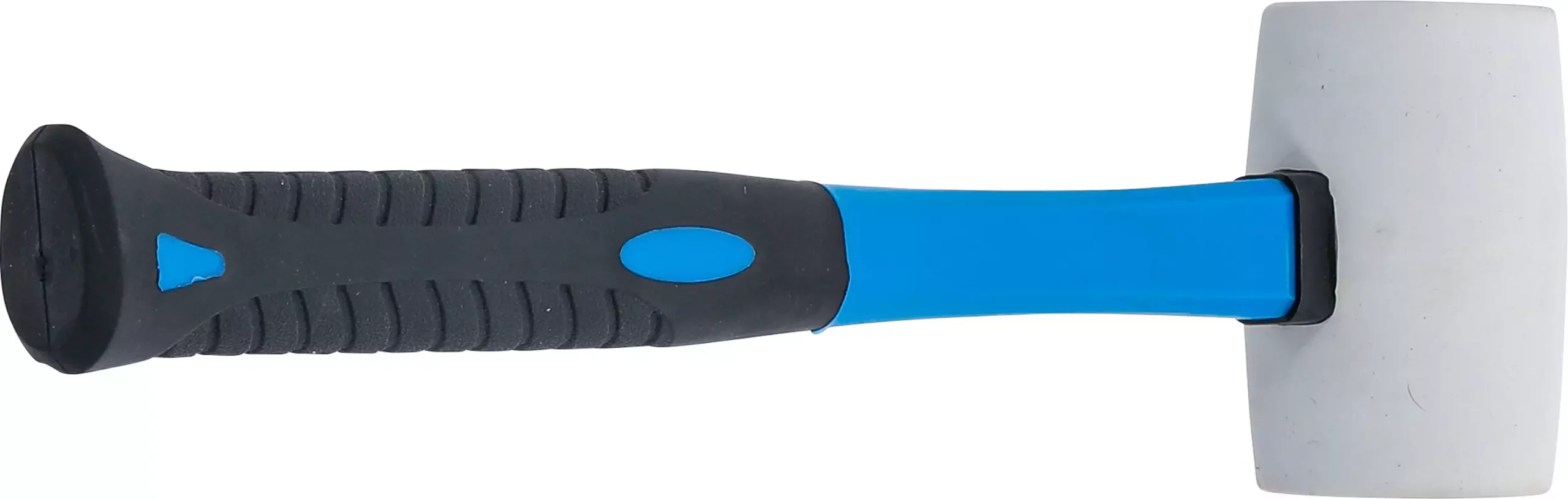 Maillet caoutchouc | manche en fibres de verre | tête blanche | Ø 48 mm | 250 g – Image 4