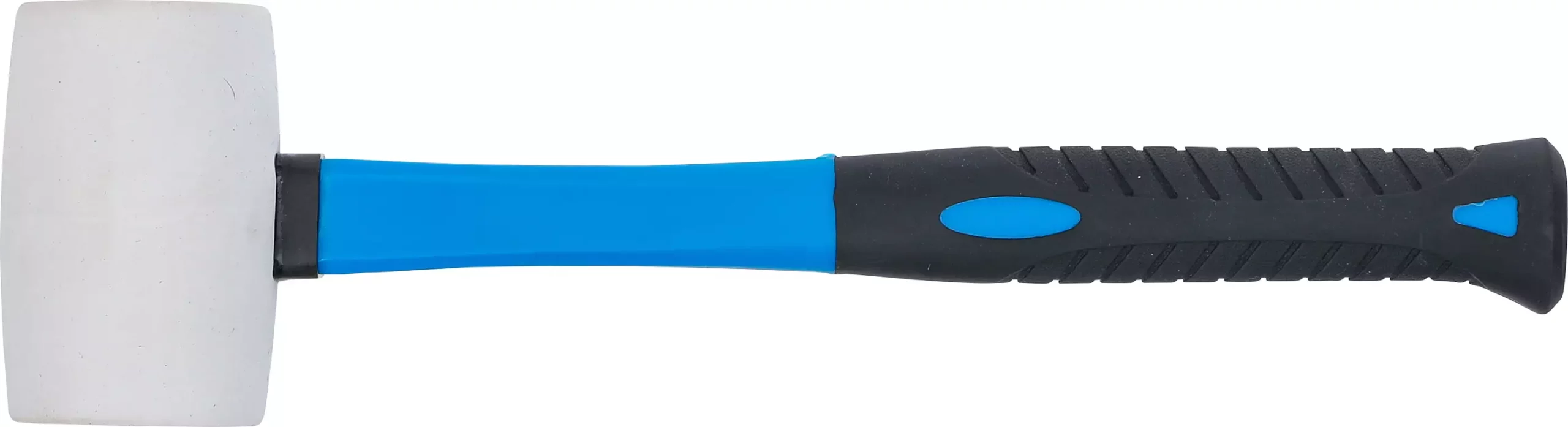 Maillet caoutchouc | manche en fibres de verre | tête blanche | Ø 48 mm | 250 g – Image 5