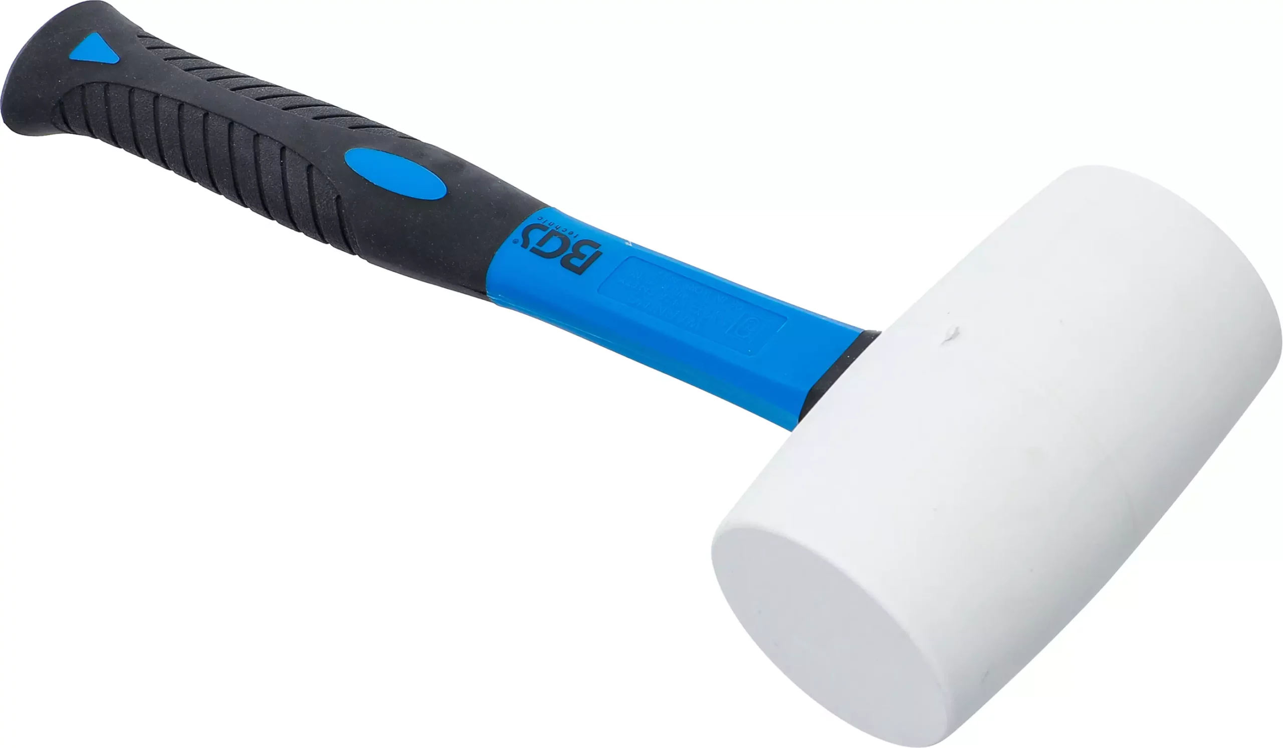 Maillet caoutchouc | manche en fibres de verre | tête blanche | Ø 64 mm | 750 g – Image 2