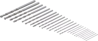 Jeu de forets mini HSS | 0,5 3,0 mm | 25 pièces