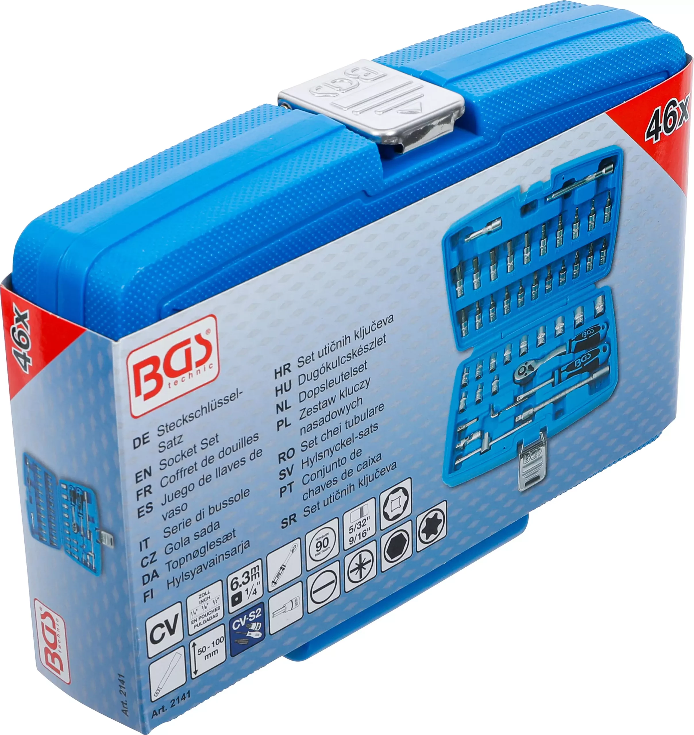 Coffret de douilles | 6,3 mm (1/4") | en pouces | 46 pièces – Image 6