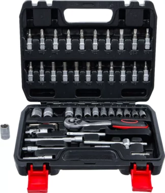 Coffret de douilles | 6,3 mm (1/4") | 46 pièces