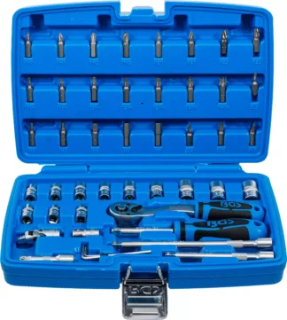 Coffret de douilles | 6,3 mm (1/4") | 46 pièces
