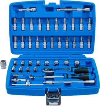 Coffret de douilles | 6,3 mm (1/4") | 46 pièces