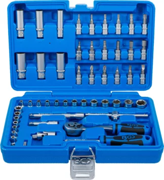 Coffret de douilles | 6,3 mm (1/4") | 53 pièces