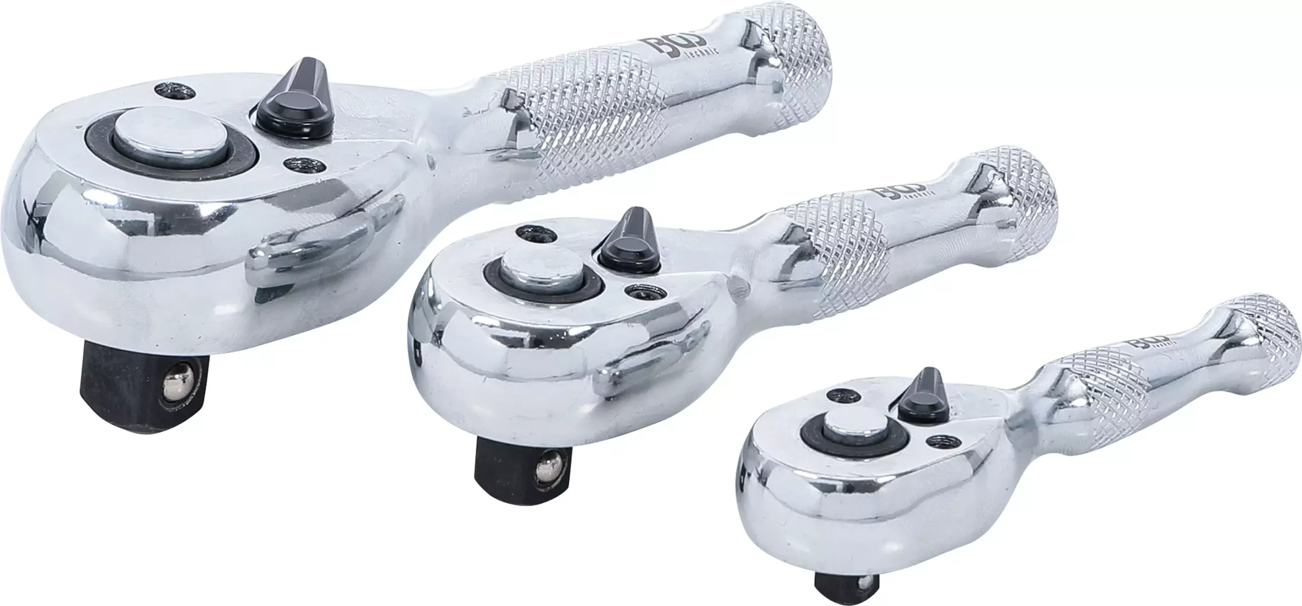 Jeu de mini-cliquets | 6,3 mm (1/4") / 10 mm (3/8") / 12,5 mm (1/2") | 3 pièces