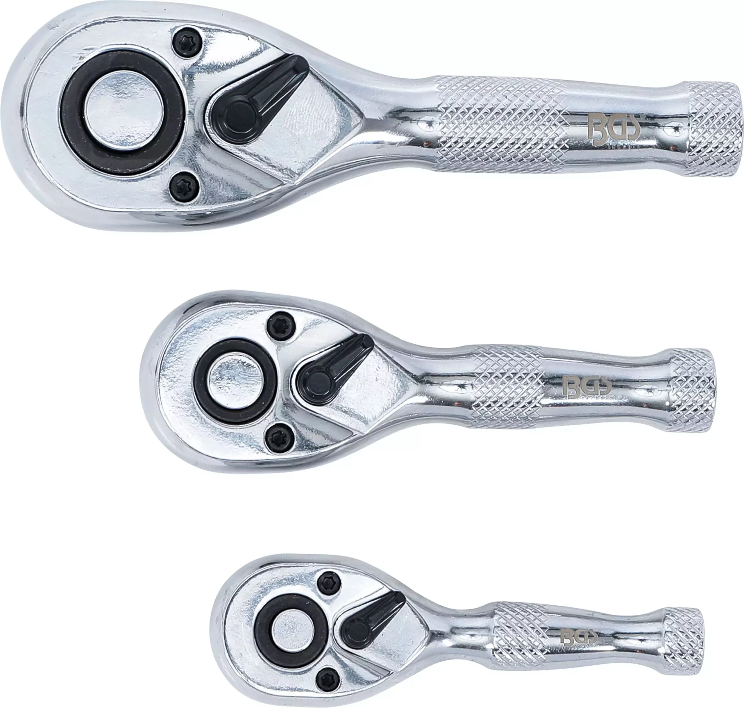 Jeu de mini-cliquets | 6,3 mm (1/4") / 10 mm (3/8") / 12,5 mm (1/2") | 3 pièces – Image 2