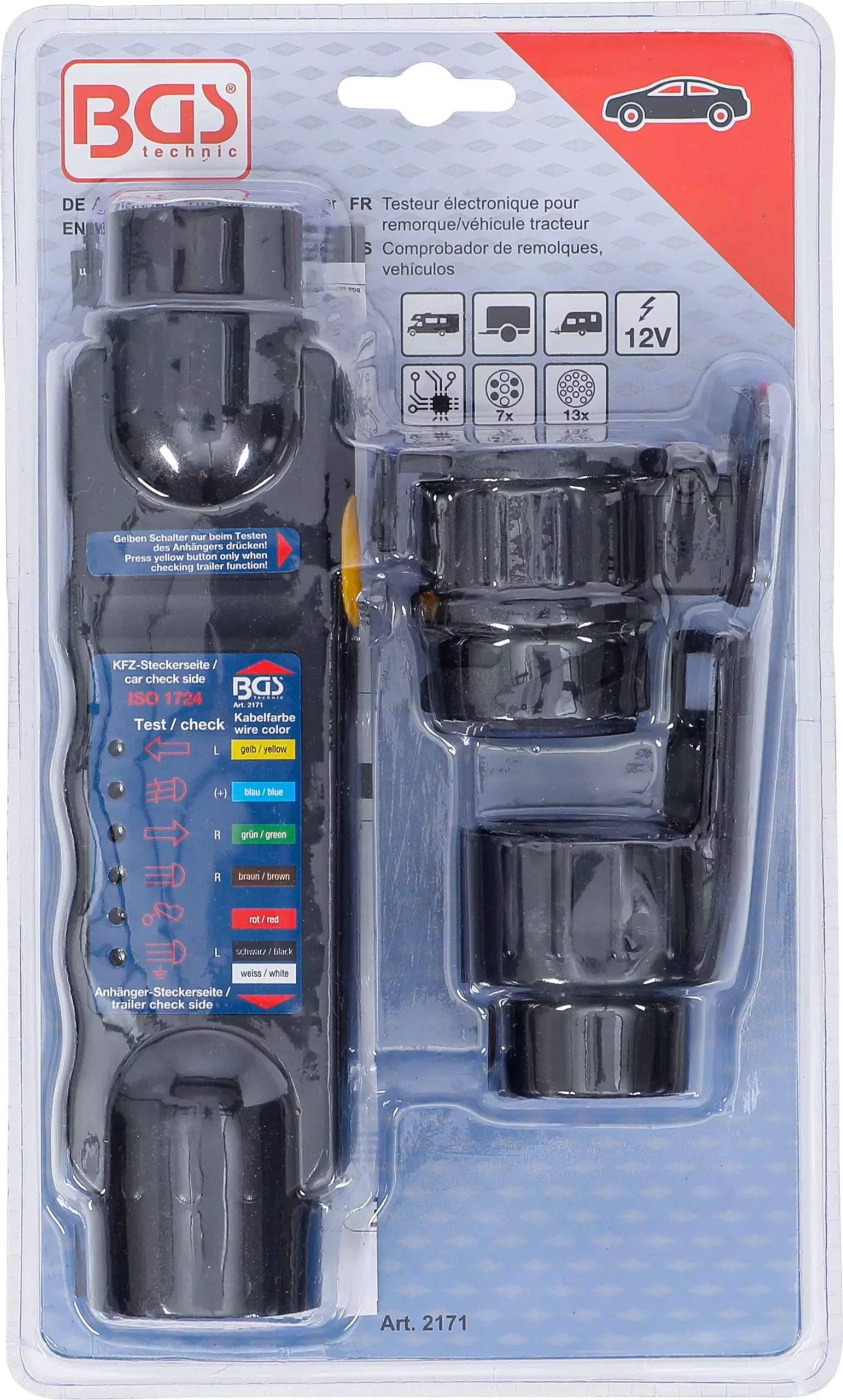 Testeur électronique pour remorque/véhicule tracteur | 7, 13 poles – Image 4