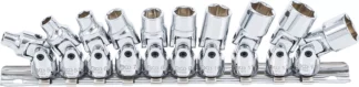 Coffret de douilles articulées | 6,3 mm (1/4") | 5 - 13 mm | 10 pièces