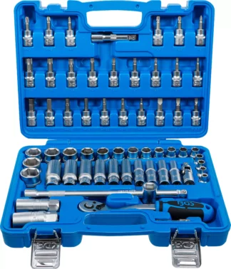 Coffret de douilles | 10 mm (3/8") | en pouces | 61 pièces