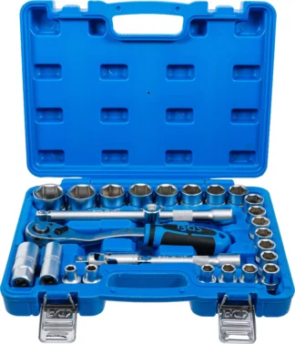 Coffret de douilles | 12,5 mm (1/2") | en pouces | 27 pièces