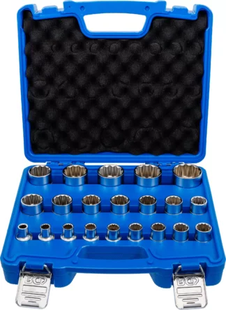 Jeu de Douilles, douze pans | 12,5 mm (1/2") | 8 - 36 mm | 21 pièces