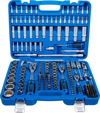Coffret de Douilles douze pans | 6,3 mm (1/4") / 10 mm (3/8") / 12,5 mm (1/2") | 192 pièces