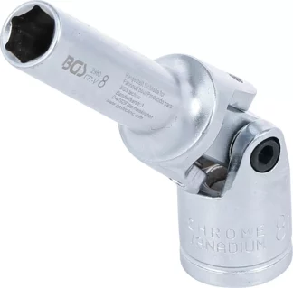 Douille articulée de bougie hexagonales | 10 mm (3/8") | 8 mm