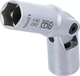 Douille articulée de bougie hexagonales | 10 mm (3/8") | 12 mm