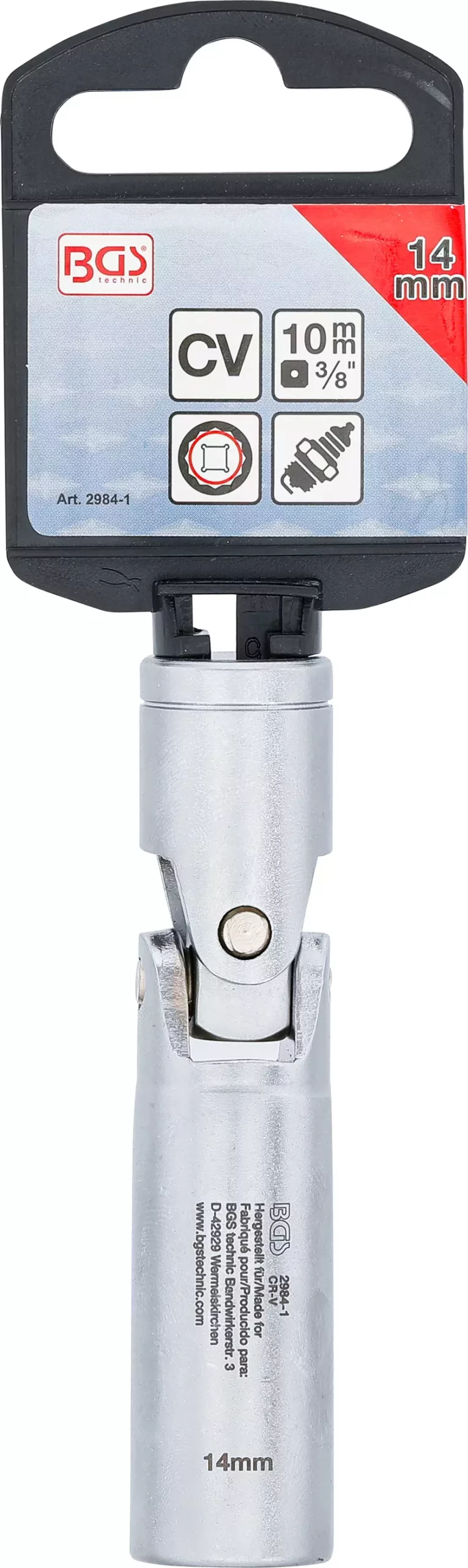 Douille articulée de bougie douze pans | 10 mm (3/8") | 14 mm – Image 4