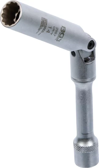 Douille articulée pour bougie douze pans | 10 mm (3/8") | 14 mm