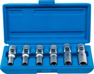 Jeu de clés articulées pour bougies de préchauffe universelles, hexagonales | 10 mm (3/8") | 8 - 16 mm | 6 pièces
