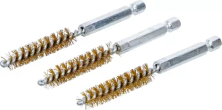 Brosse en laiton | 10 mm | 6,3 mm (1/4") | 3 pièces