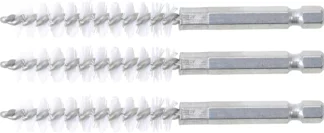 Brosse plate Nylon | 11 mm | 6,3 mm (1/4") | 3 pièces