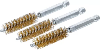 Brosse en laiton | 12 mm | 6,3 mm (1/4") | 3 pièces