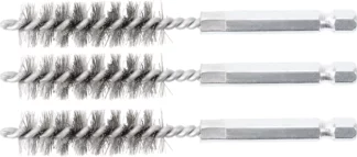 Brosse en acier | 13 mm | 6,3 mm (1/4") | 3 pièces