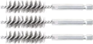 Brosse en acier | 14 mm | 6,3 mm (1/4") | 3 pièces