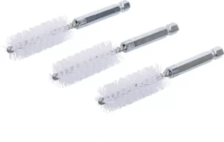 Brosse plate Nylon | 16 mm | 6,3 mm (1/4") | 3 pièces