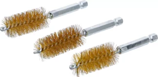 Brosse en laiton | 19 mm | 6,3 mm (1/4") | 3 pièces