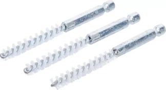 Brosse plate Nylon | 8 mm | 6,3 mm (1/4") | 3 pièces